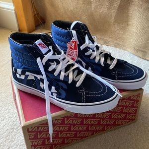 Men’s/Women’s High Top Vans Blue